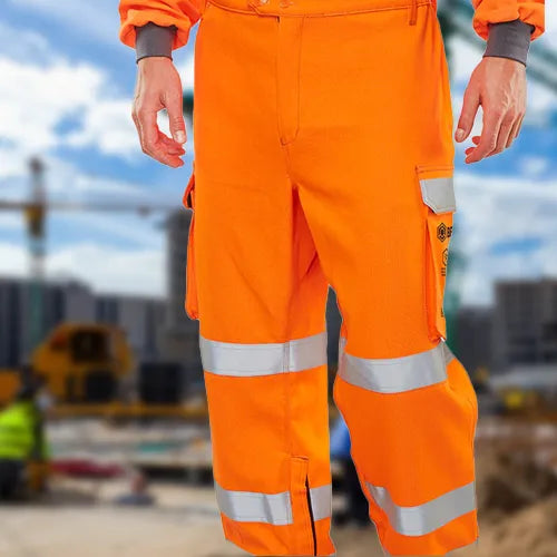 Protective Workwear Direct - Complete range of Safety Trousers, Hi-Vis Orange or Yellow workwear trousers available