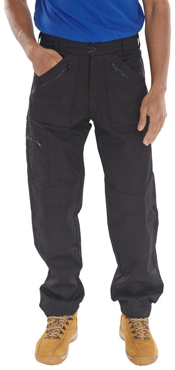 CLICK ACTION WORK TROUSERS GREY 30T