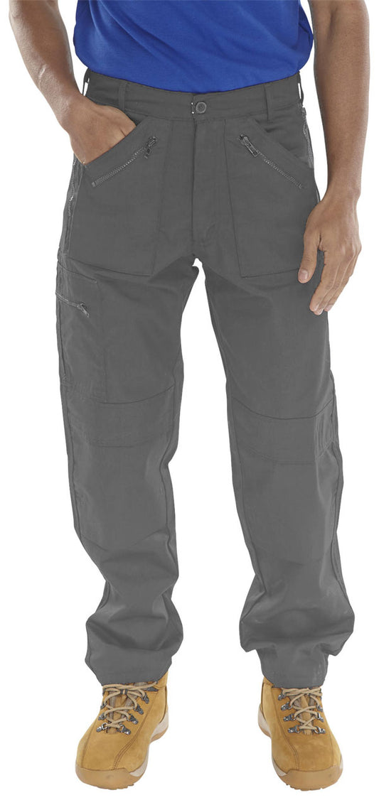 CLICK ACTION WORK TROUSERS NAVY BLUE 30