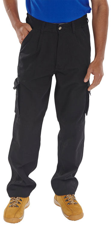 CLICK TRADERS NEWARK TROUSERS NAVY BLUE 30