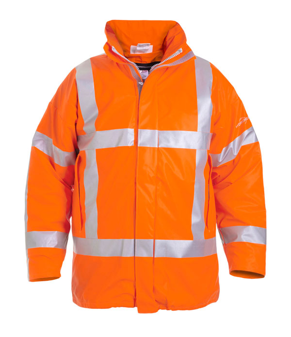 NORFOLK MULTI HYDROSOFT FLAME RETARDANT ANTI-STATIC WATERPROOF LINED PARKA  ORANGE