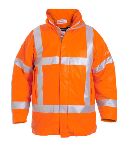 NORFOLK MULTI HYDROSOFT FLAME RETARDANT ANTI-STATIC WATERPROOF LINED PARKA  ORANGE