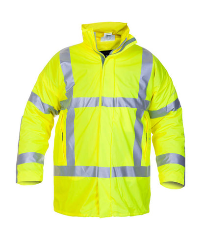 NORFOLK MULTI HYDROSOFT FLAME RETARDANT ANTI-STATIC WATERPROOF LINED PARKA  SATURN YELLOW