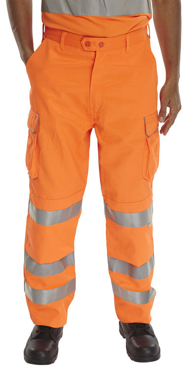 RAILSPEC VEST (POLYESTER) ORANGE XXXXL