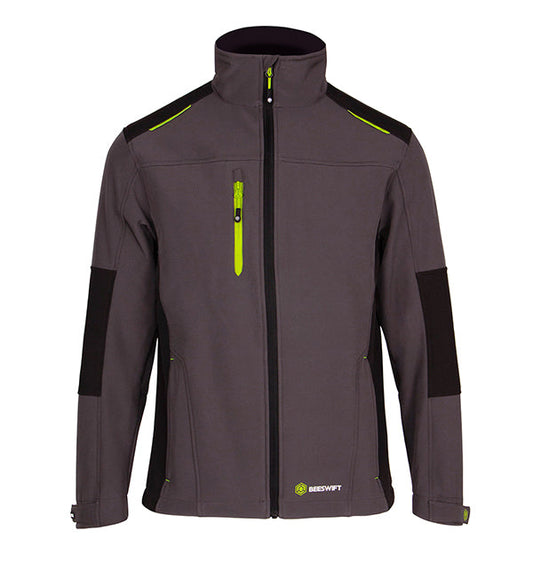 FLEX SOFTSHELL JACKET TWO-TONE GREY / BLACK